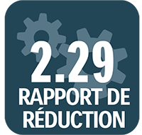 rapport de réduction