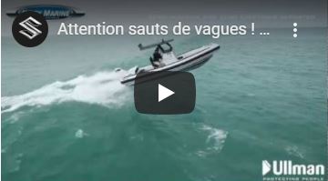 vidéo saut de vagues en semi-rigide moteur hors-bord Suzuki