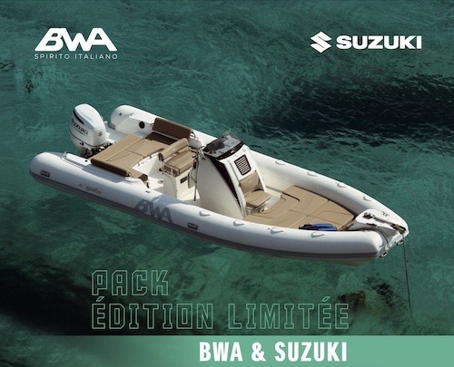 BWA__SUZUKI__Des_editions_limitees_2024_proposees_en_pack_La_marque_iconique_de_semi-rigides_sportifs_BWA_et_Suzuki_marine_proposent_desormais_sept_bateaux_de_la_gamme_Sport_GTO_en_pack ©