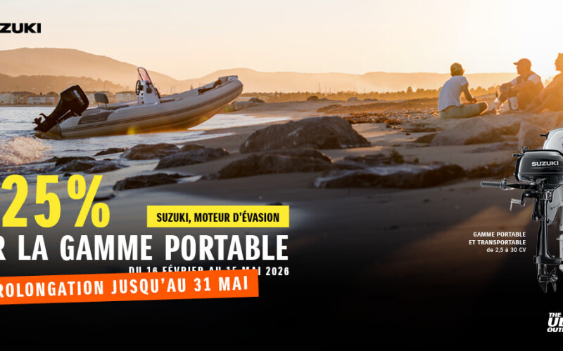 PROMOTION SUZUKI MARINE : L’EVASION A PORTEE DE MAIN